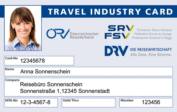 deutscher reiseverband travel industry card